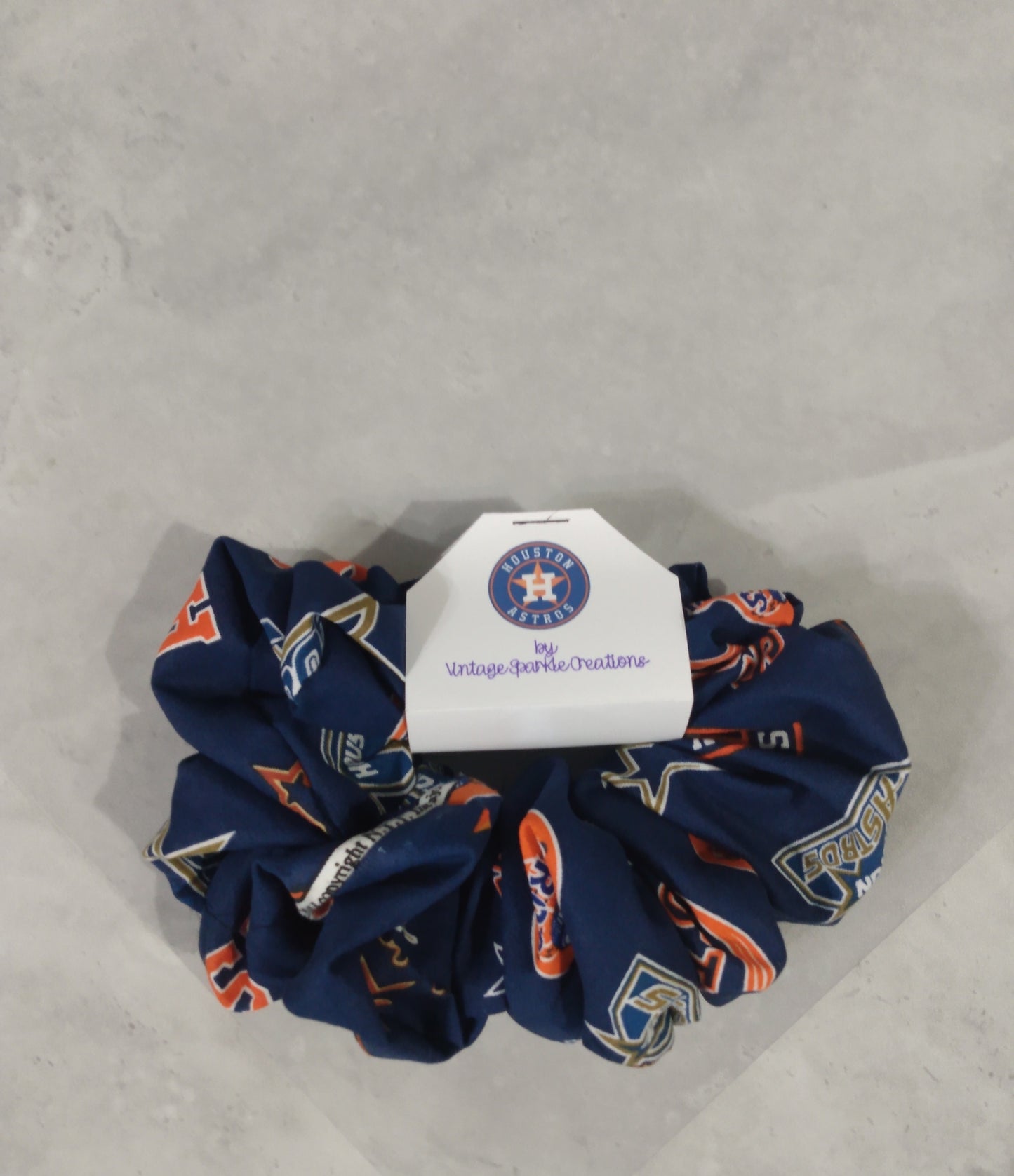 Houston Astros Scrunchie Cooperstown print